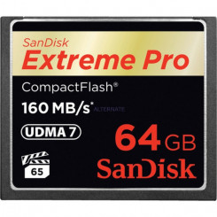 SanDisk Extreme Pro - Flash memory card - 64 GB - 1000x/1067x - CompactFlash
